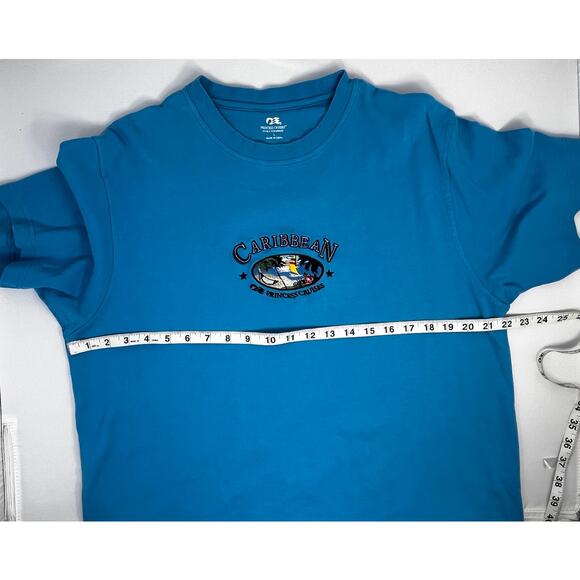 Princess Cruises Carribean Embroidered Tshirt Size Large PreOwned in fair - Picture 4 of 13